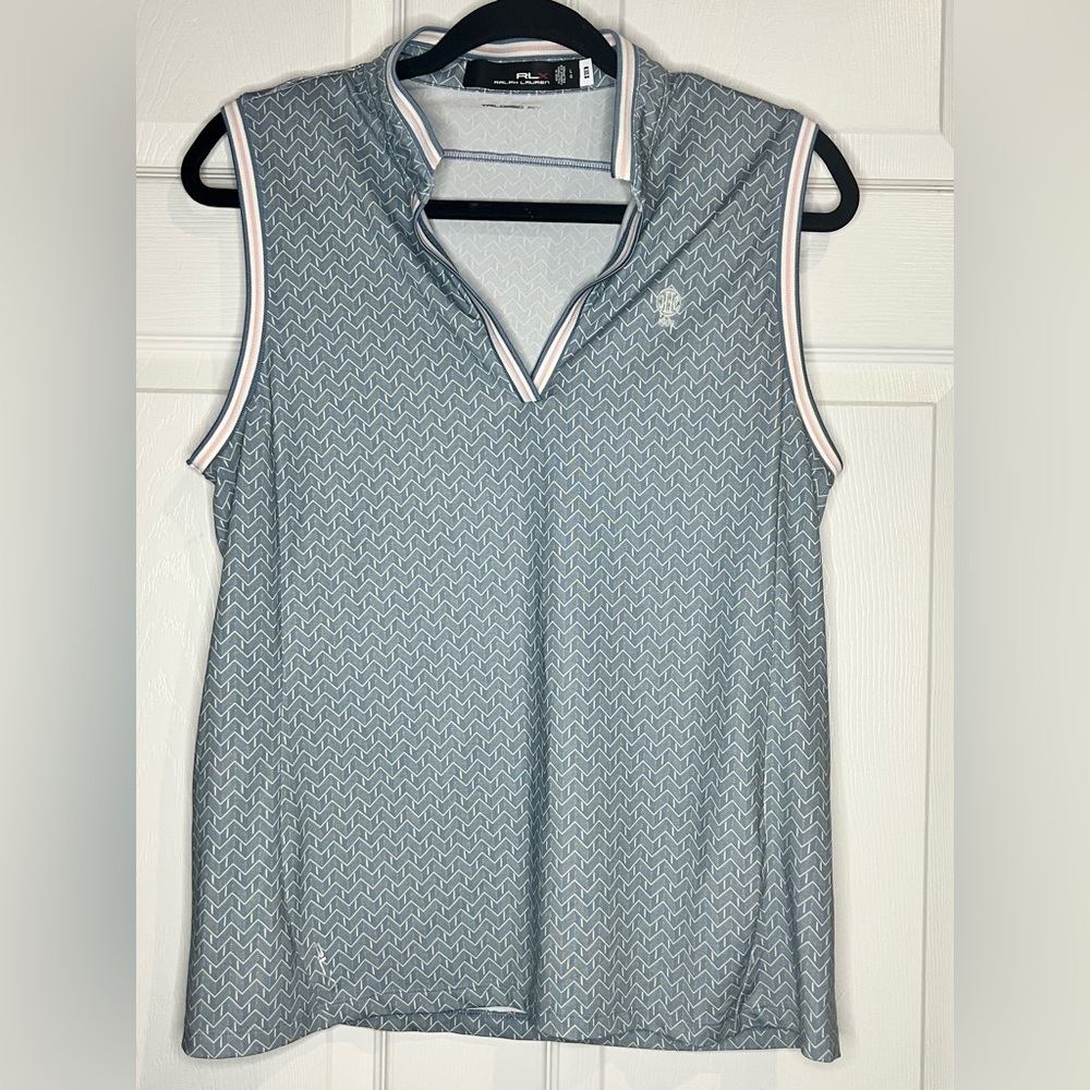 Ralph Lauren Women’s RLX POLO Wicking - Size Large - Blue/White